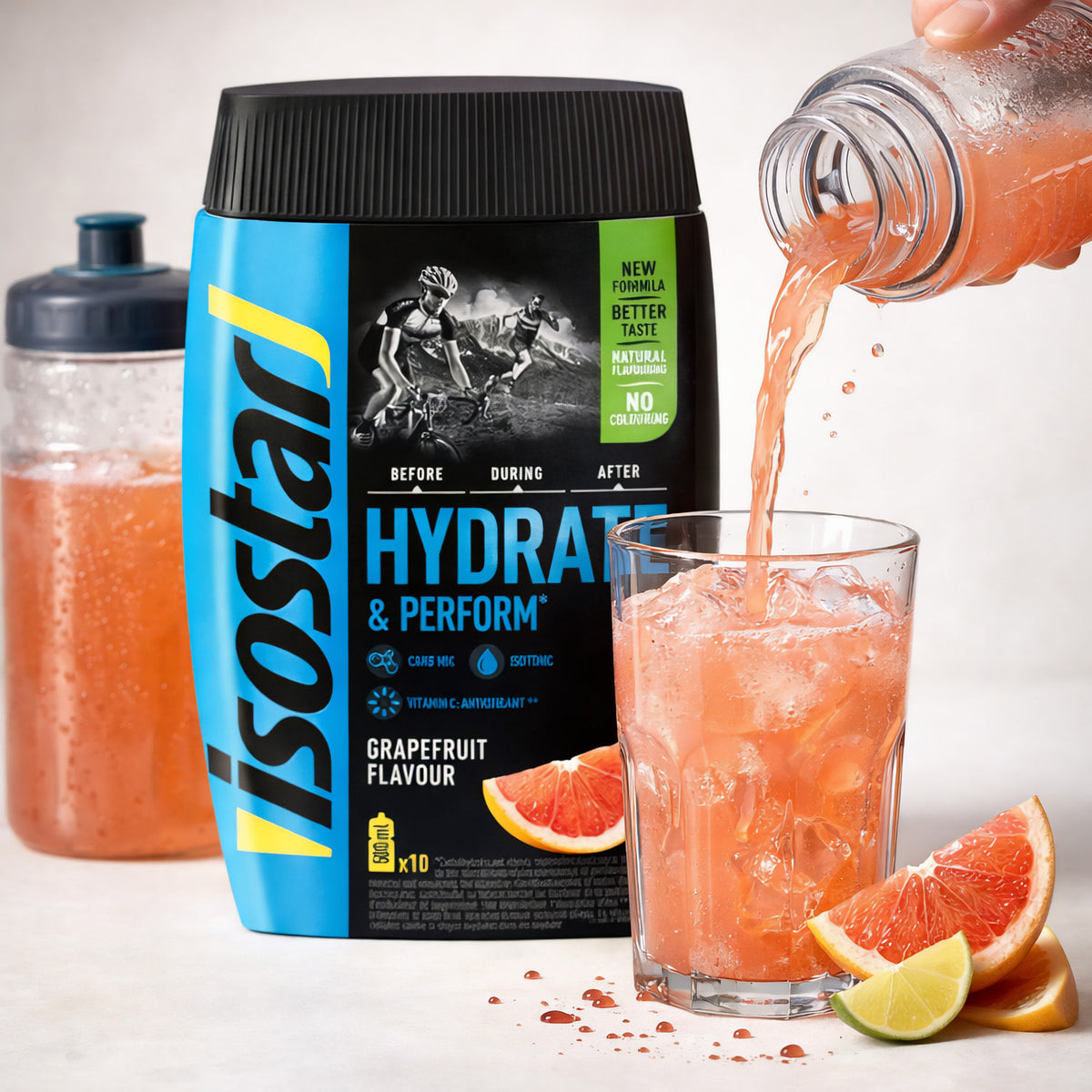Isostar Hydrate & Perform isotonisches Elektrolytgetränk 400g Dose - fit and life shop