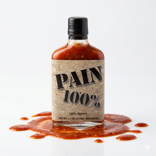Original Juan Schmerz scharfe Soße, 100 % scharf, für Kochen, in 210 g Flasche, scharfe Würzsauce von Juan