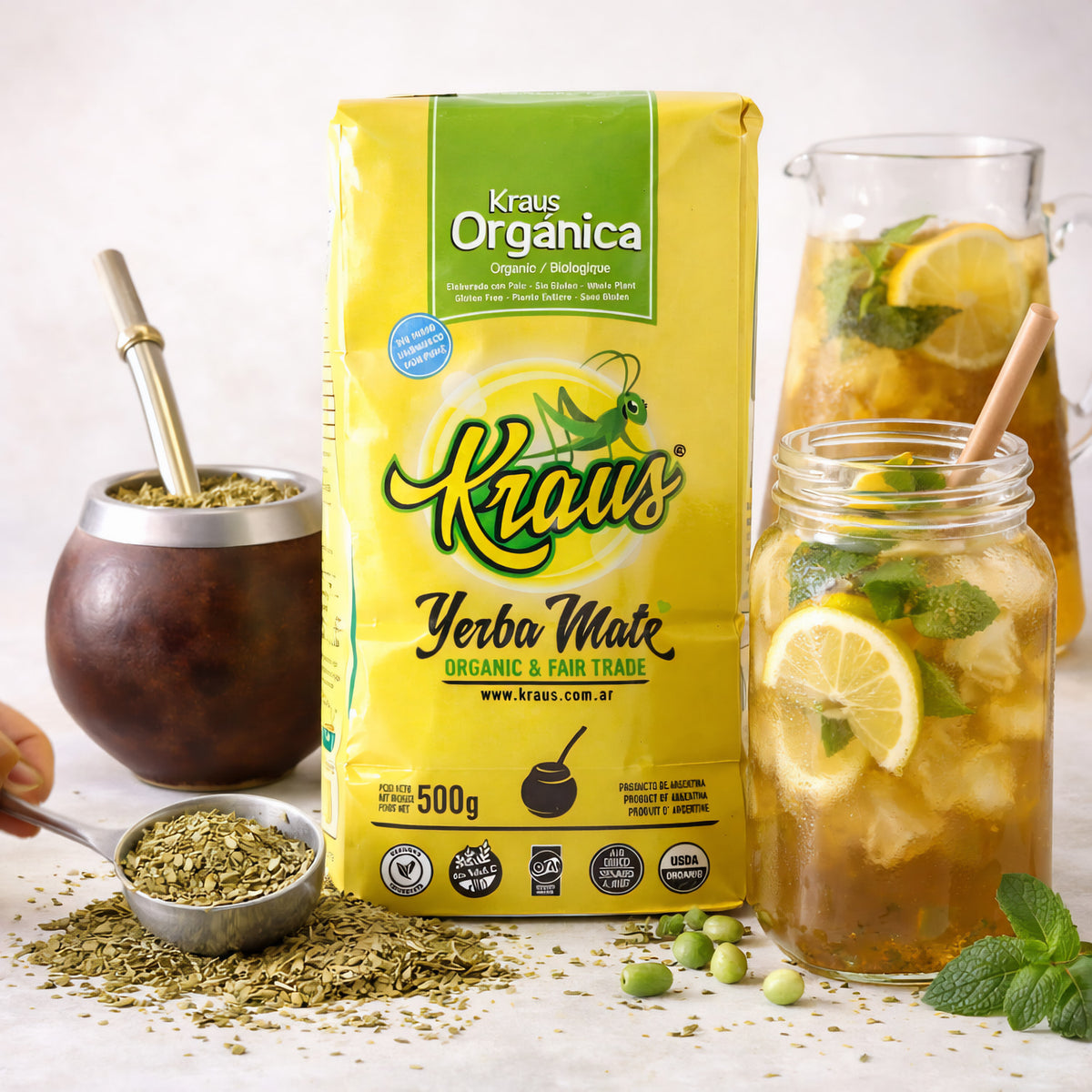 KRAUS Bio Mate Tee - ORGANICA - Fair Trade & ungeräuchert  500g - fit and life shop