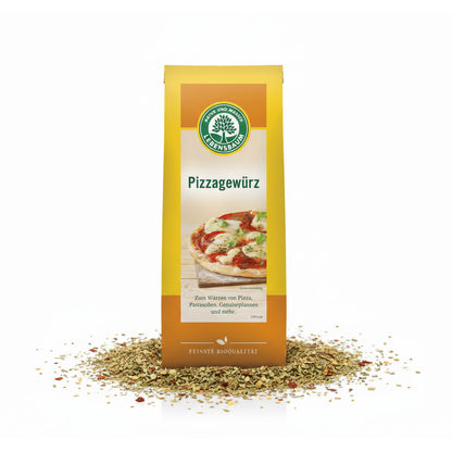 Lebensbaum Bio Pizzagewürz, 3x 30 g, Gewürze für Pizza mit Kräutern und Gewürzen in Glasverpackung