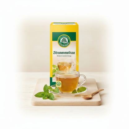 Bio Zitronenmelisse Frühstückstee von Lebensbaum in 30g Packung, frische Zitronenmelisse-Blätter für aromatischen Genuss