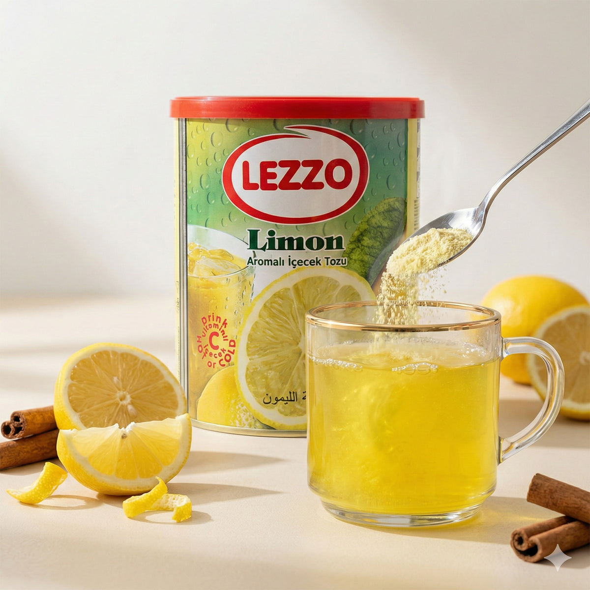 Lezzo Zitrone - Instantgetränk mit Zitronengeschmack (700g) - fit and life shop
