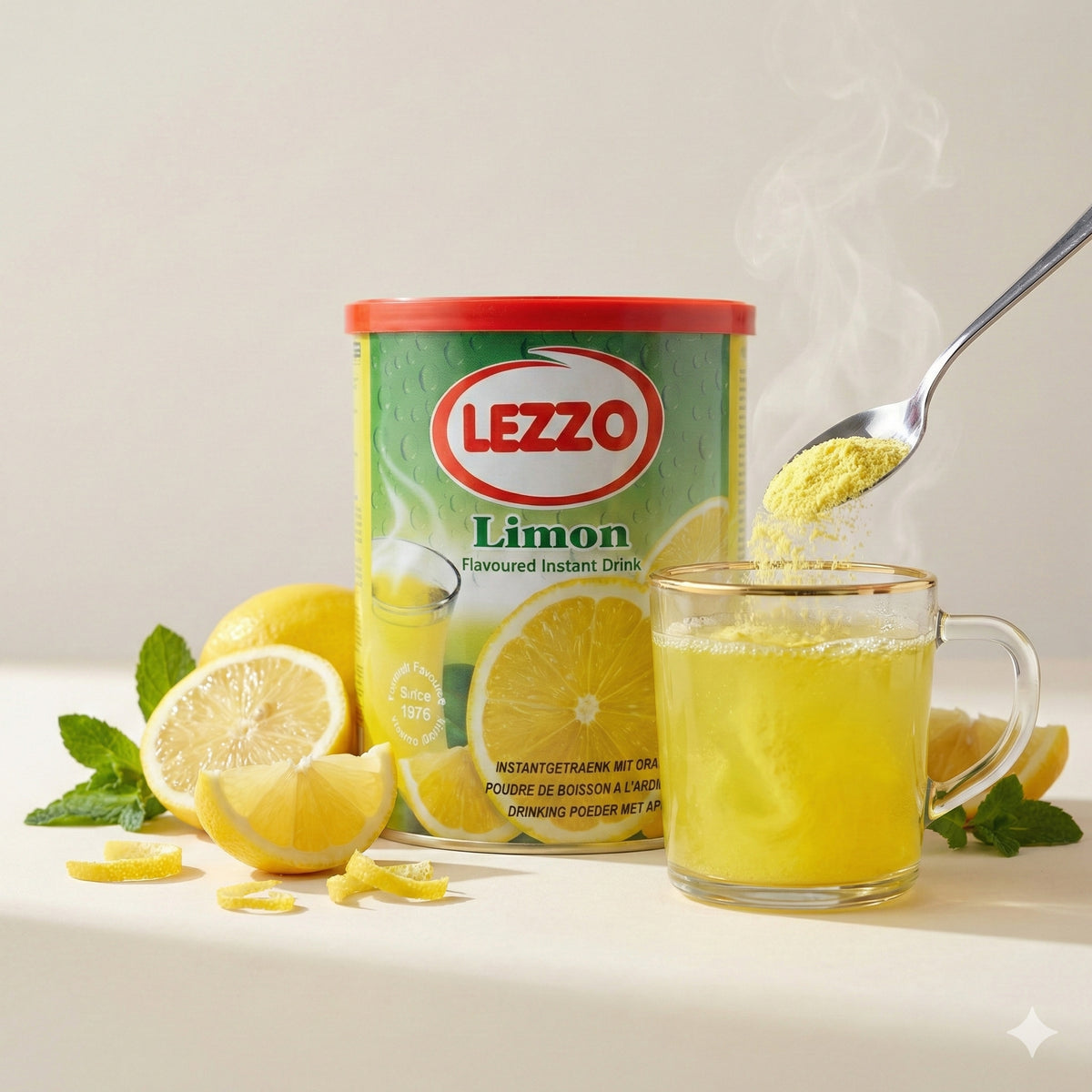 Lezzo Zitrone - Instantgetränk mit Zitronengeschmack (700g) - fit and life shop