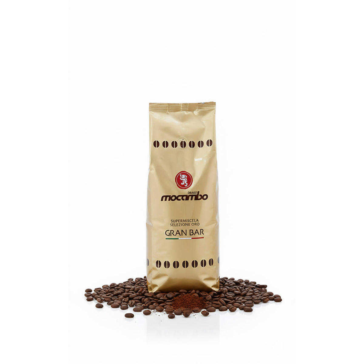 Mocambo Gran Bar Frühstücksriegel von Macambo, 1 kg, mit Nüssen und Hafer in einer offenen Verpackung sichtbar.