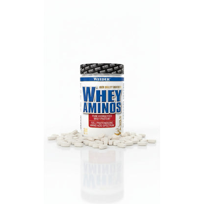 Weider Whey Aminos Tabletten für Muskelaufbau, Dose mit 300 Stück, proteinreiche Nahrungsergänzung in Dose