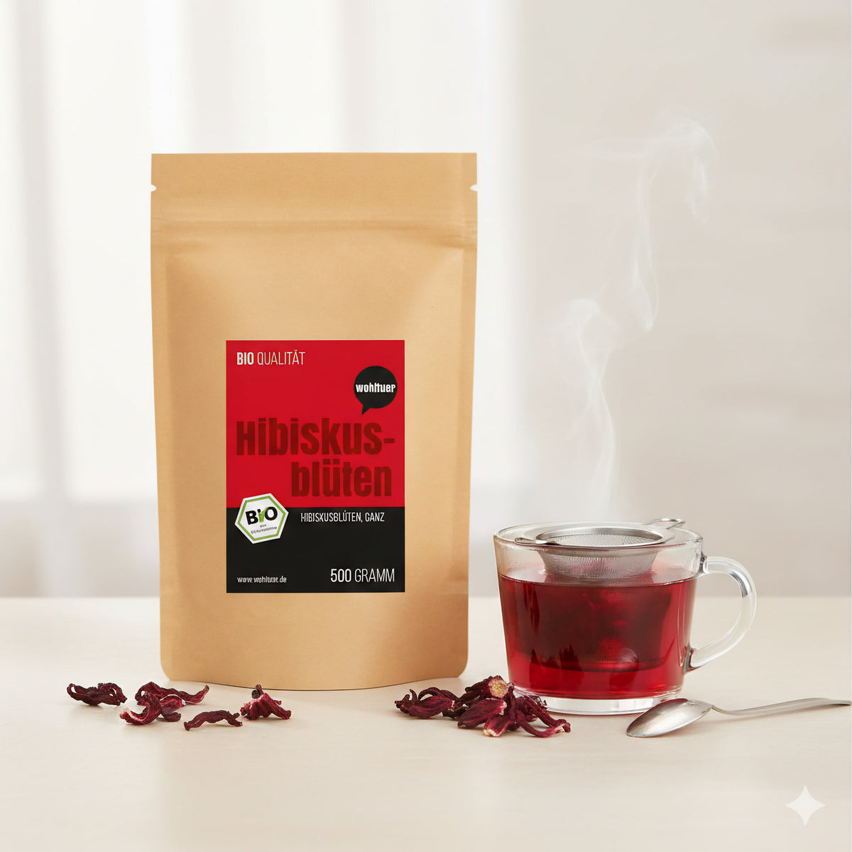 Wohltuer Bio Hibiskusblüten - 500g — Abbildung 2