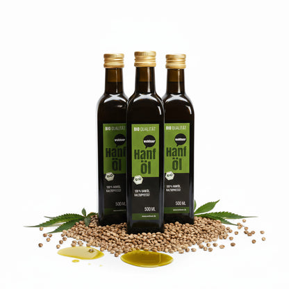 Wohltuer Bio Hanföl kaltgepresst - 500ml