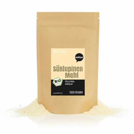 Wohltuer Bio Süßlupinenmehl, 1000g, Backen, feines Lupinenmehl in einer Packung, ideal für gesunde Backrezepte