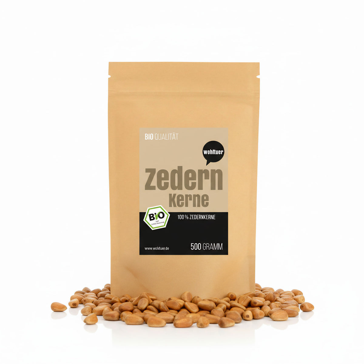 Wohltuer Bio Zedernkerne aus Wildsammlung - 500g Beutel