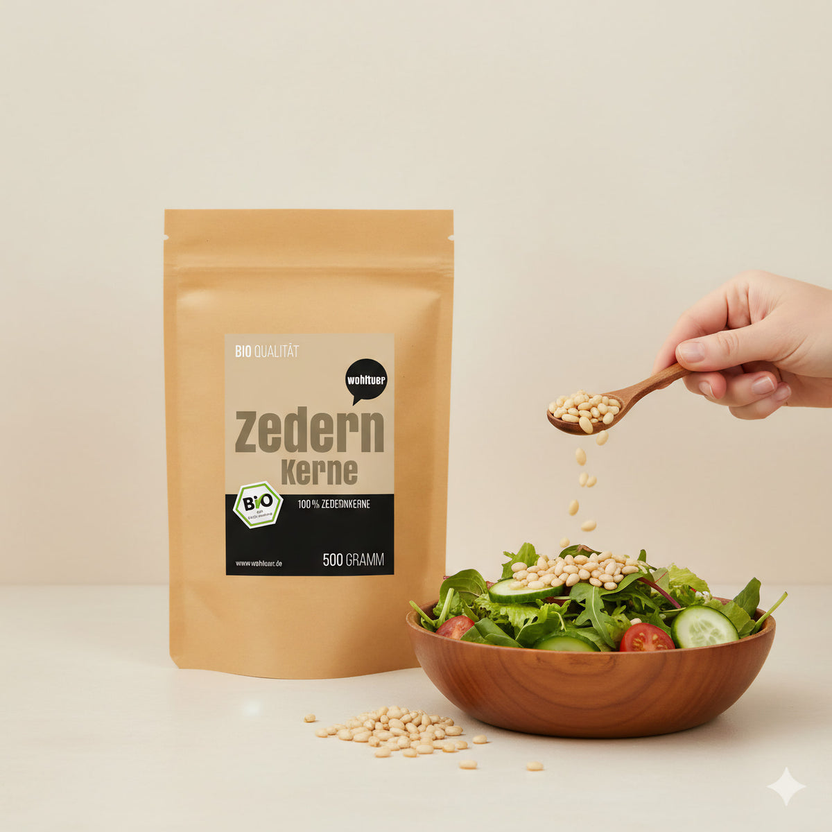 Wohltuer Bio Zedernkerne aus Wildsammlung - 500g Beutel — Abbildung 2