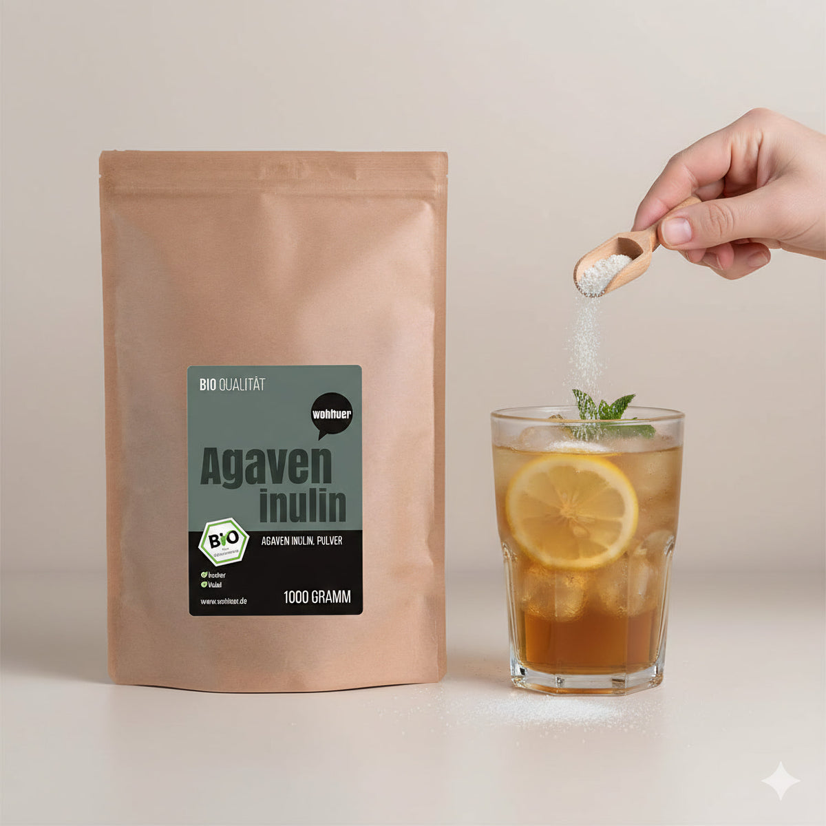 Wohltuer Bio Agaven Inulin - 1kg — Abbildung 2