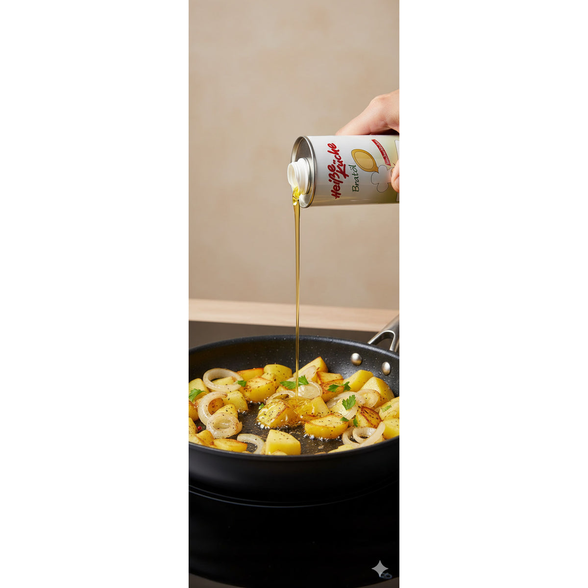 Vitaquell Heiße Küche Bratöl, 1000 ml zum Kochen oder Frittieren - fit and life shop