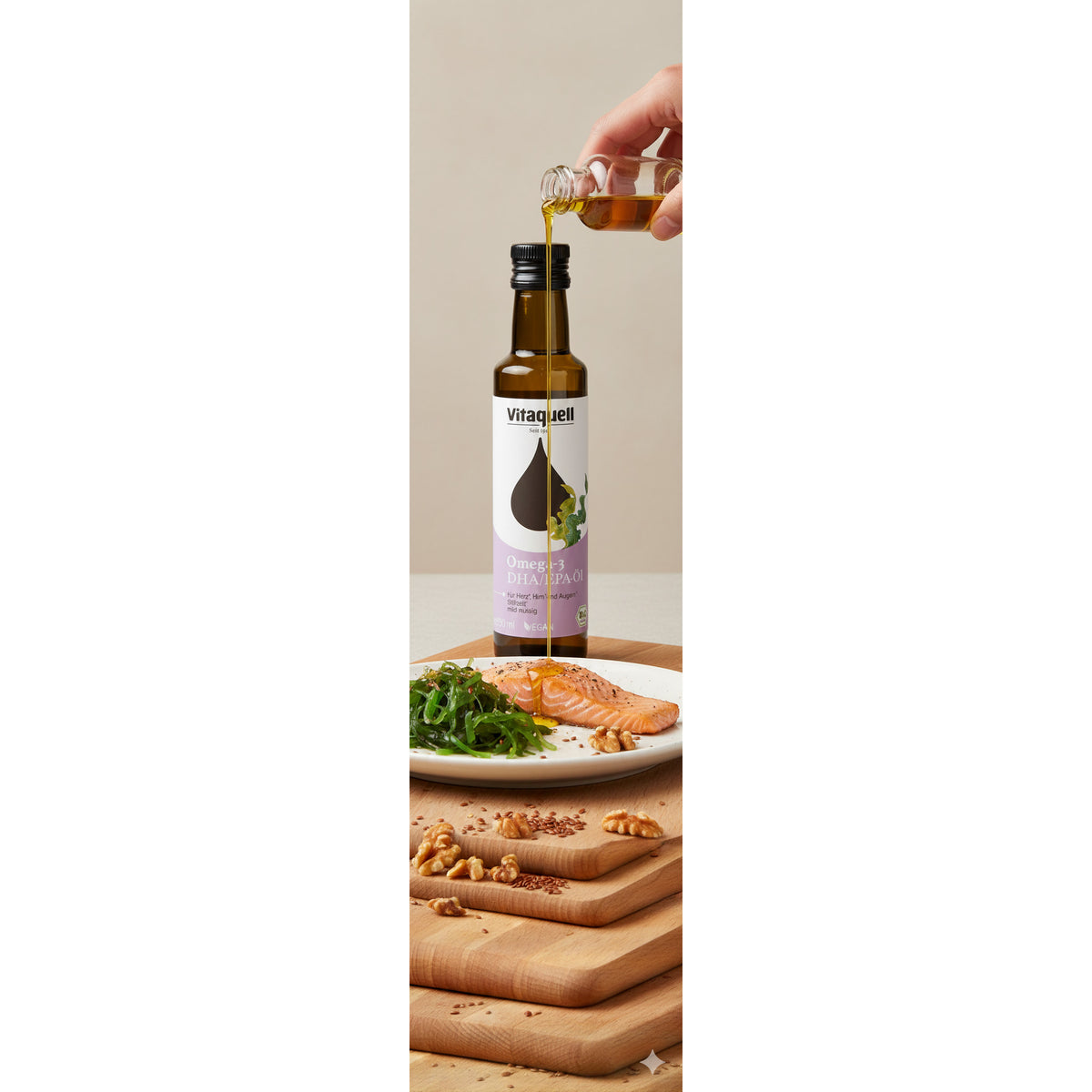 Vitaquell Omega 3 DHA Öl Bio, 250 ml - fit and life shop