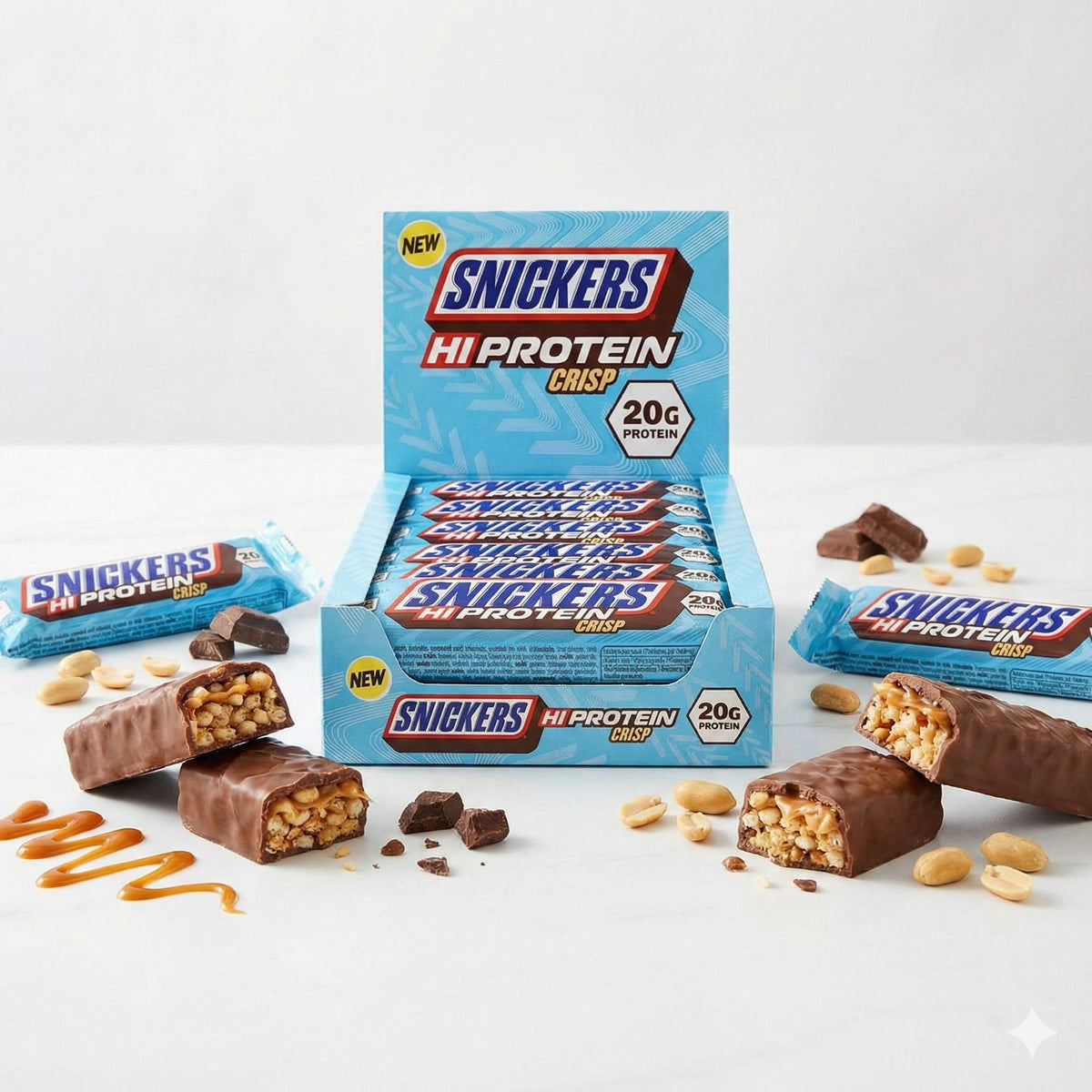 Snickers Crisp Protein Bars (12 x 55g) Crisp - fit and life shop