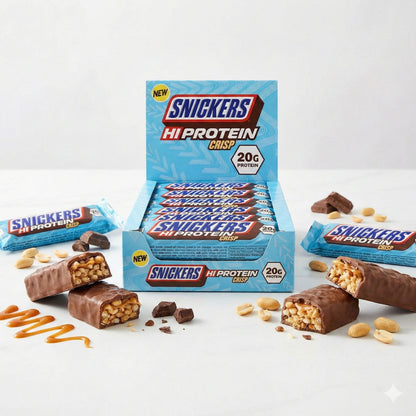 Snickers Crisp Protein Bars (12 x 55g) Crisp - fit and life shop