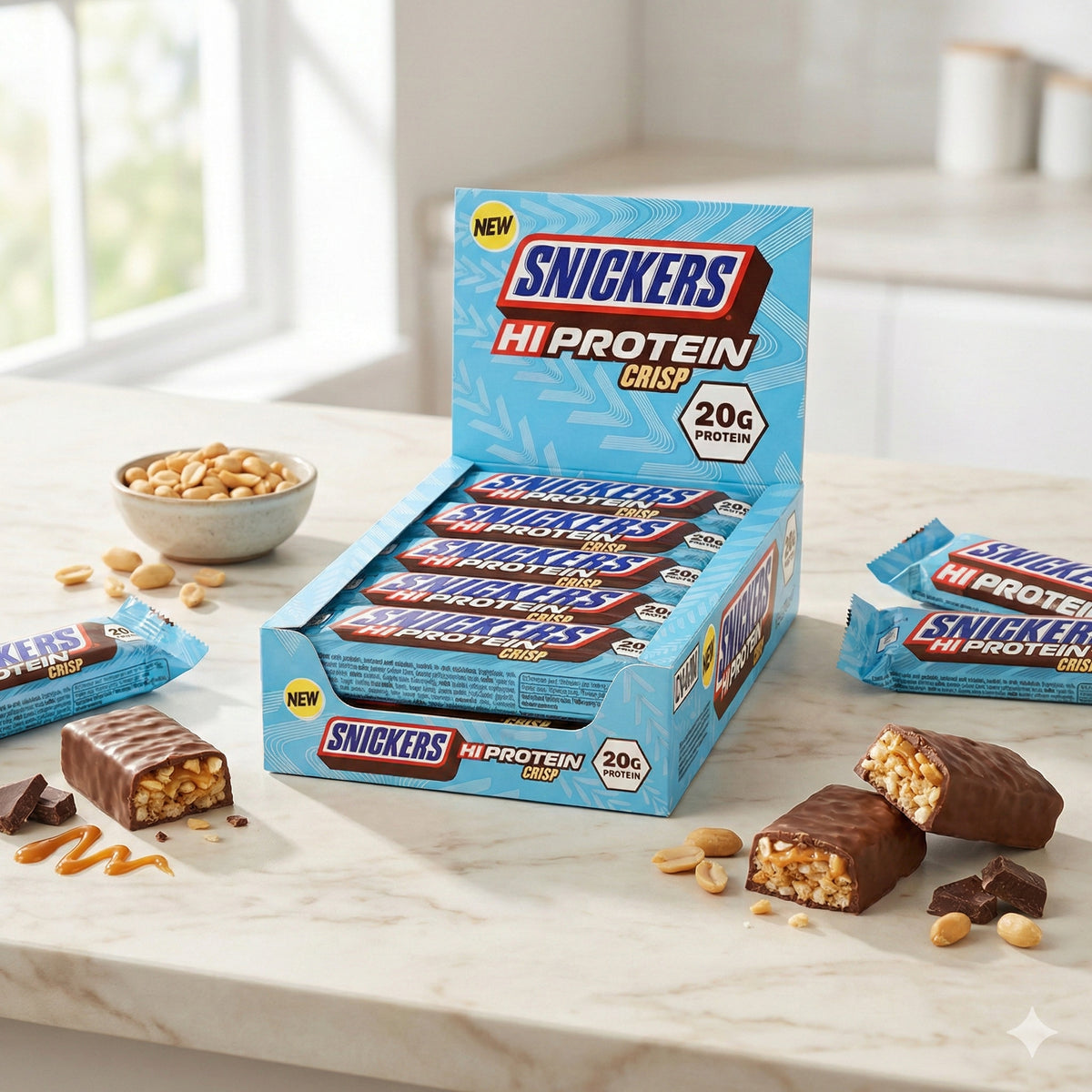 Snickers Crisp Protein Bars (12 x 55g) Crisp - fit and life shop