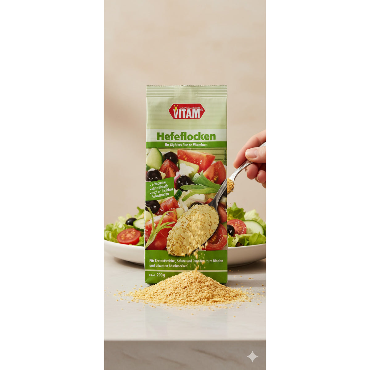 VITAM -R Hefeflocken Natriumarm (1 x 200 g) - fit and life shop