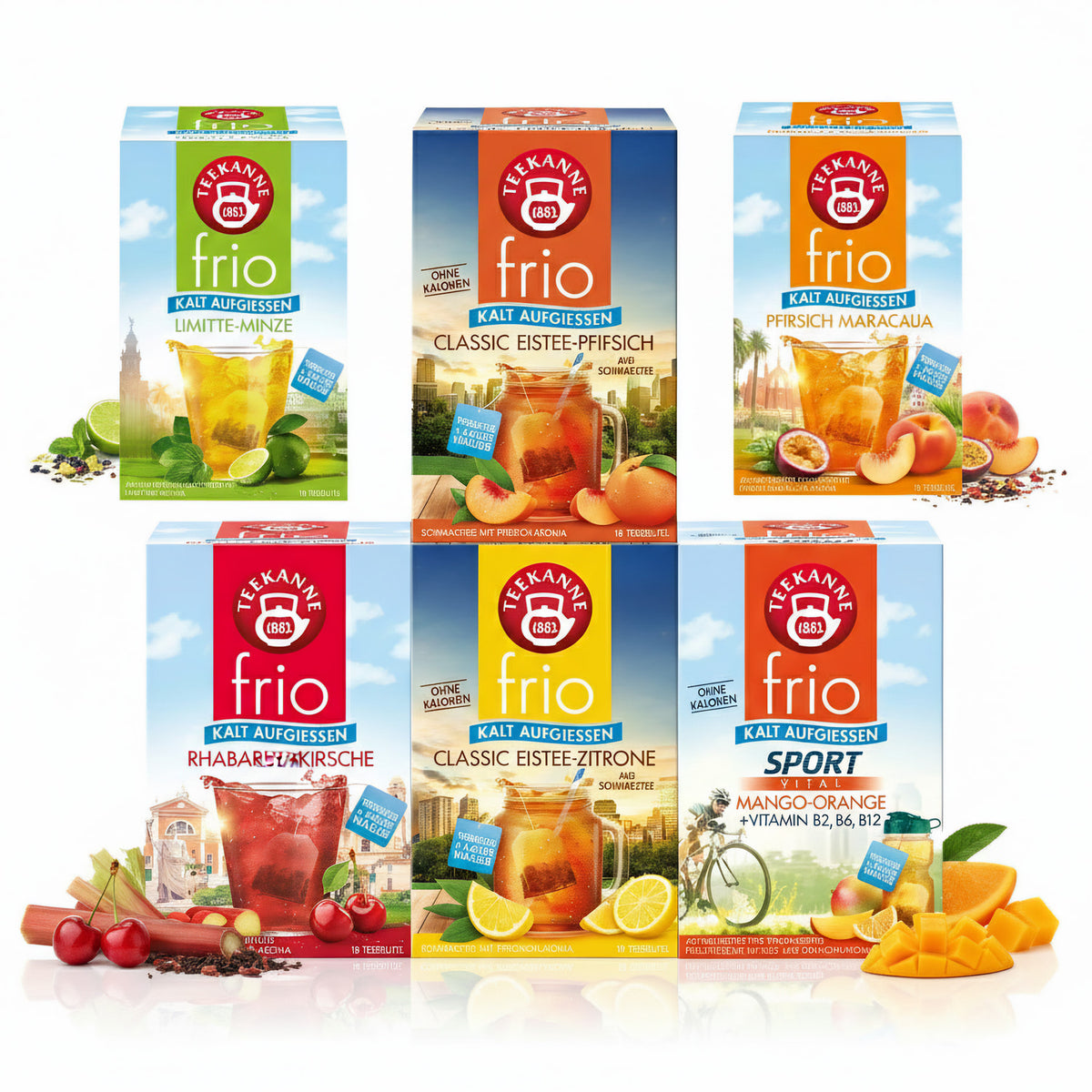 Teekanne Frio 5er Set Eistee - 90 Beutel
