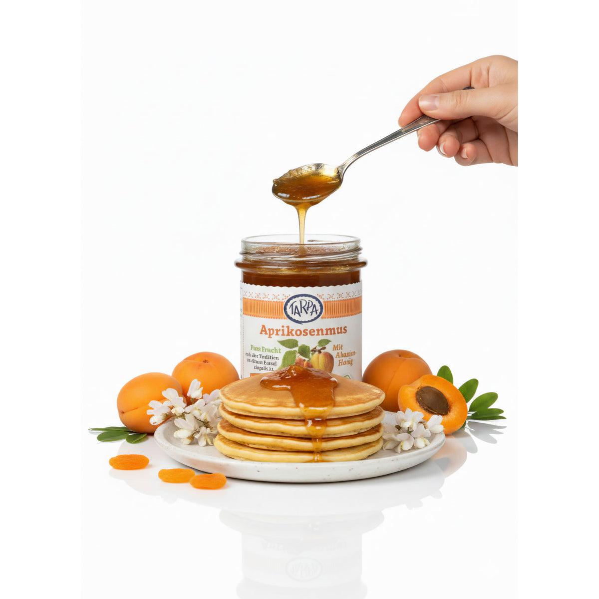 Tarpa Bio Aprikosenmus mit Akazienhonig - fit and life shop