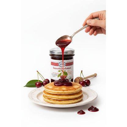 Tarpa Bio Sauerkirschmus mit Akazienhonig 220 g - fit and life shop