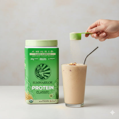 Natürliches Sunwarrior Reisprotein mit verschiedenen Geschmacksrichtungen, Mehrkomponenten Protein, ab 750g in der Packung