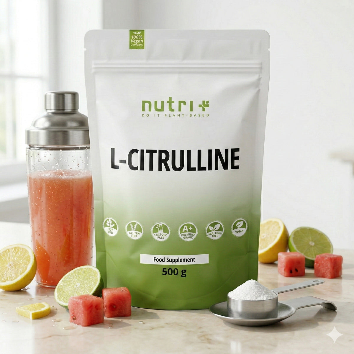 Nutri+ L-CITRULLIN MALAT Pulver (500g) - fit and life shop