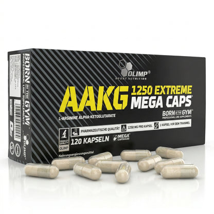 Olimp AAKG Extreme Megacaps, Amino Kapseln, 300 Stück, Nahrungsergänzungsmittel mit Aminosäuren in Kapselform