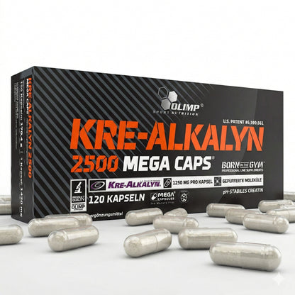 Olimp Kre-Alkalyn® 2500 Mega Caps, alkalisches Creatin, 120 Kapseln, antioxidative Nahrungsergänzung in Kapselform