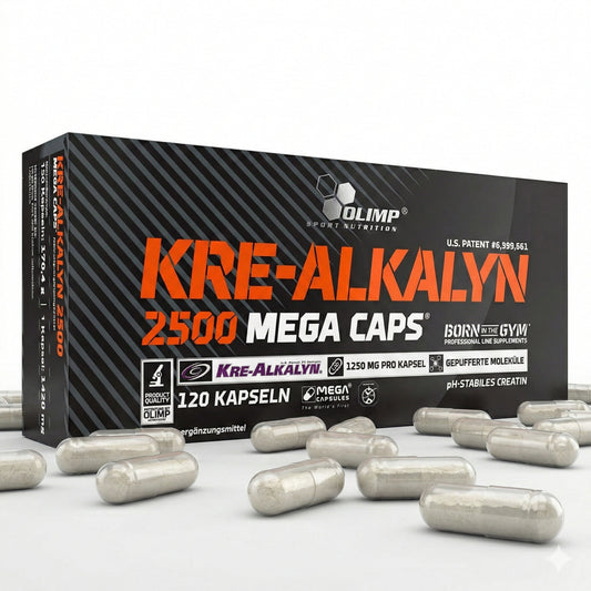 Olimp Kre-Alkalyn® 2500 Mega Caps, alkalisches Creatin, 120 Kapseln, antioxidative Nahrungsergänzung in Kapselform