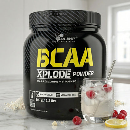 Olimp BCAA Xplode Pulver in 500g Dose, verschiedene Geschmacksrichtungen, energiereiches Nahrungsergänzungsmittel, BCAA-Produkt