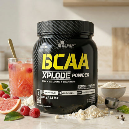 Olimp BCAA Xplode Pulver in 500g Dose, verschiedene Geschmacksrichtungen, Nahrungsergänzungsmittel für Muskelaufbau