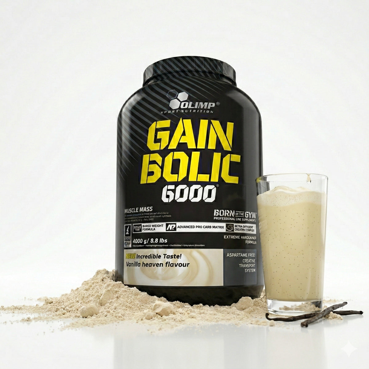 Olimp Gain Bolic 6000 Weight Gainer in 3500g Dose mit verschiedenen Geschmacksrichtungen, cremige Konsistenz, für Muskelaufbau