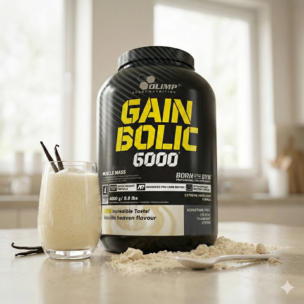 Olimp Gain Bolic 6000 Mass Gainer in 3500g Verpackung, mit verschiedenen Geschmacksrichtungen, für Muskelaufbau und Gewichtszunahme