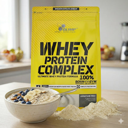 Olimp Whey Protein Complex 100% Beutel mit 2270g für Muskelaufbau, cremige Textur, hochwertiges Molkenprotein in Beutel
