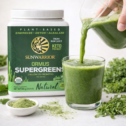 Sunwarrior Ormus Super Greens, 226 g Dose, Natural - fit and life shop