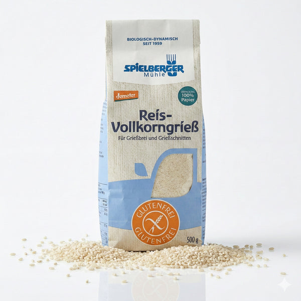 Spielberger Bio Glutenfreier Reis-Vollkorngrieß 500 g