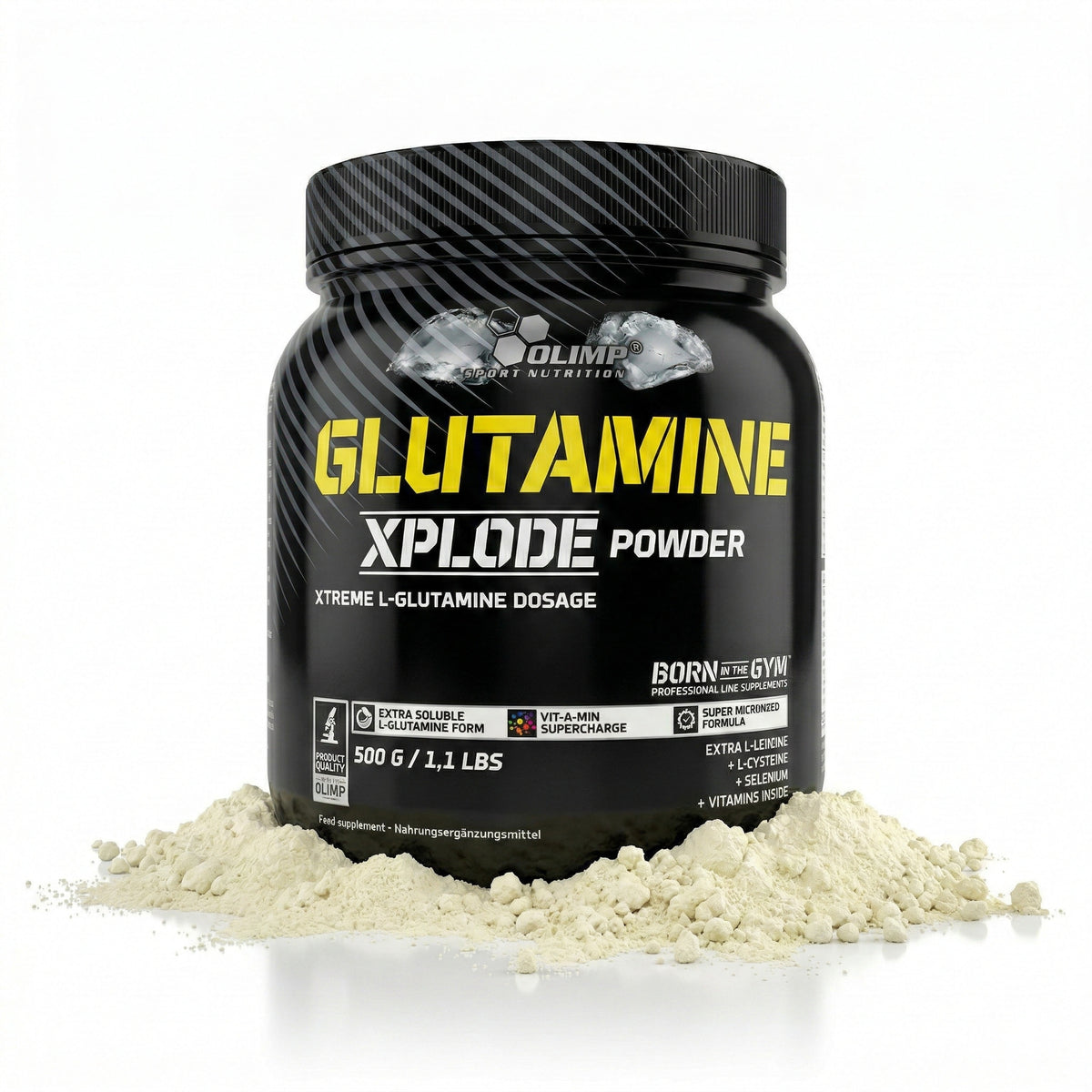 Olimp Glutamine Xplode Pulver in verschiedenen Geschmacksrichtungen, BCAA und L-Glutamin, in 500g Dose, Fitness Supplement