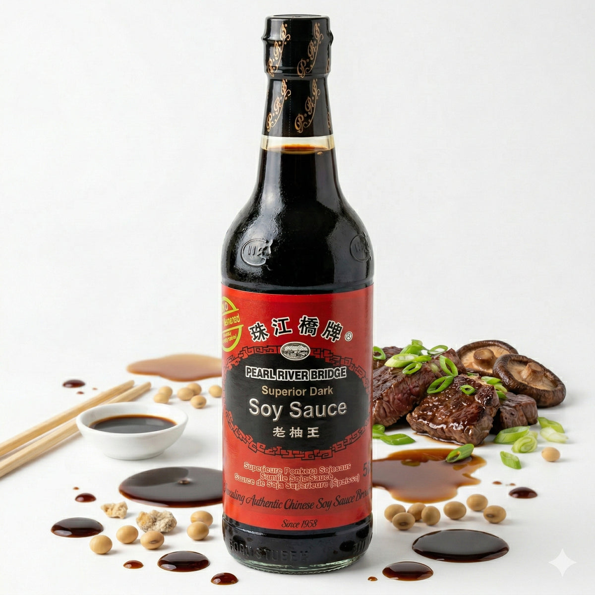 PEARL RIVER BRIDGE - Superior Dunkle Sojasauce(500ml) - fit and life shop