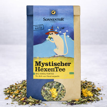 Lose Bio HexenTee von Sonnentor, mystischer Kräutertee in 2x40g Packungen, mit natürlichen Zutaten und hexenähnlicher Magie.