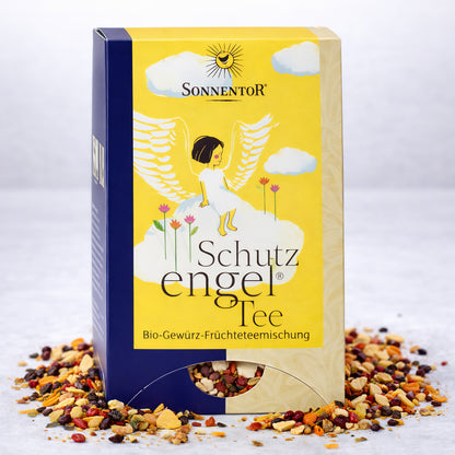 Bio Schutzengel Tee von Sonnentor im Beutel, 6 Packungen mit je 27g, aromatischer Kräutertee in Beuteln.