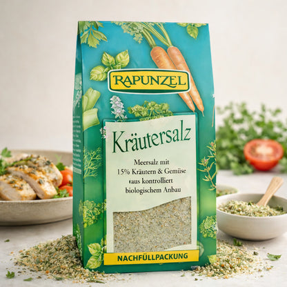 Rapunzel Kräutersalz mit 15% Kräutern und Gemüse (500g) - fit and life shop