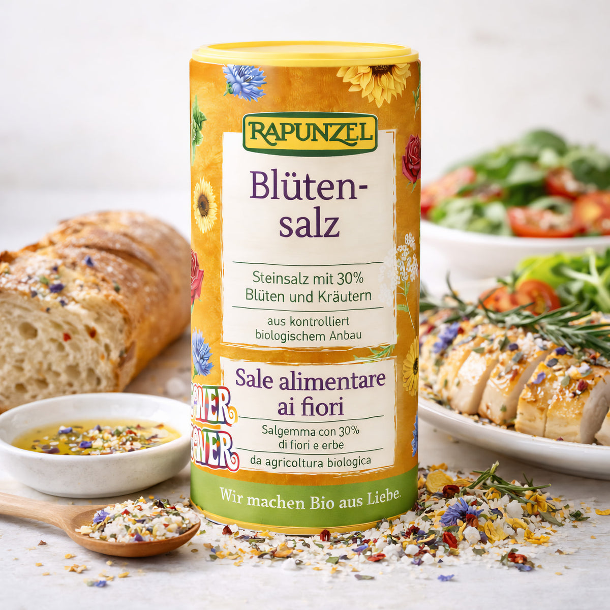 Rapunzel Blüten-Kräutersalz "Flower Power" (90g) - fit and life shop