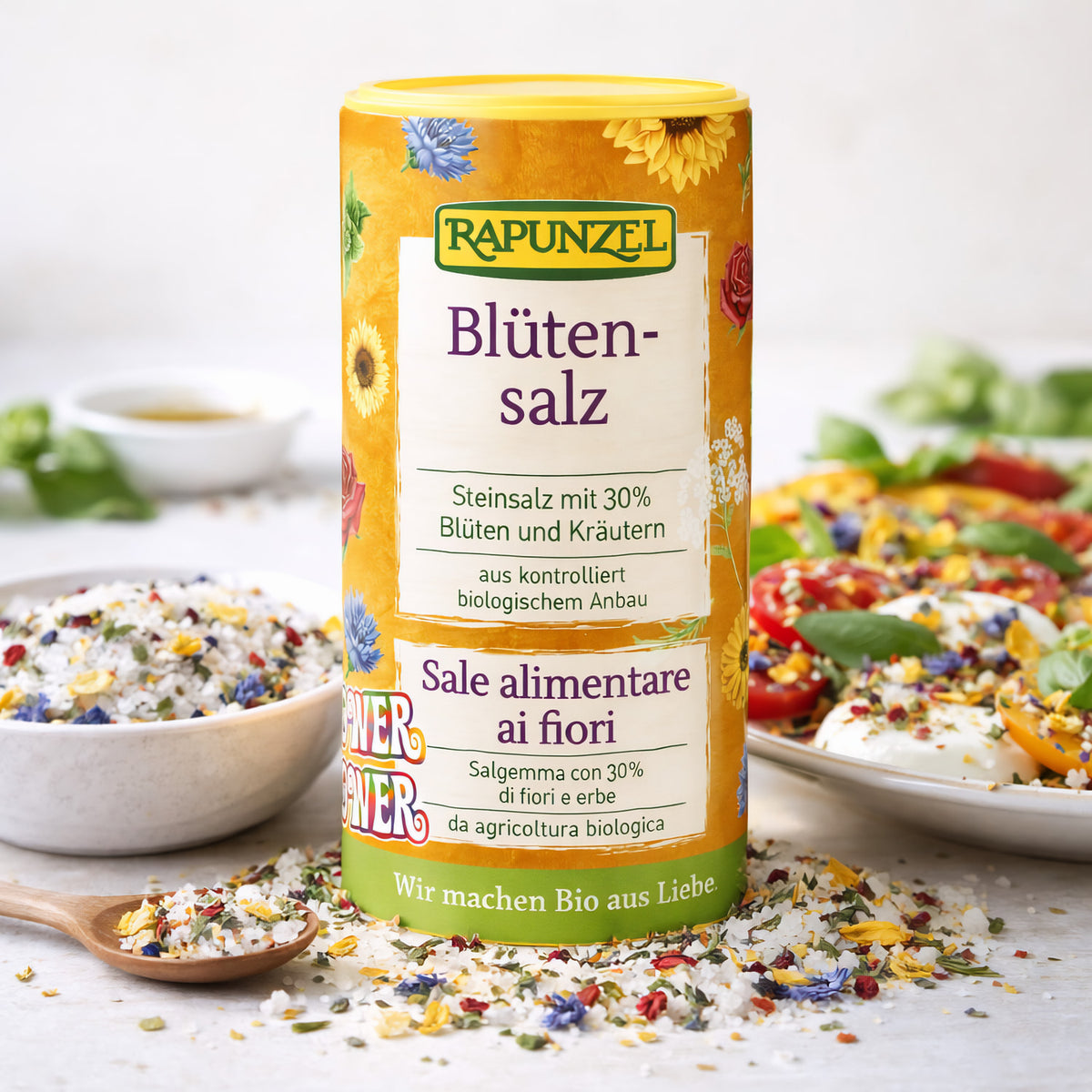 Rapunzel Blüten-Kräutersalz "Flower Power" (90g) - fit and life shop