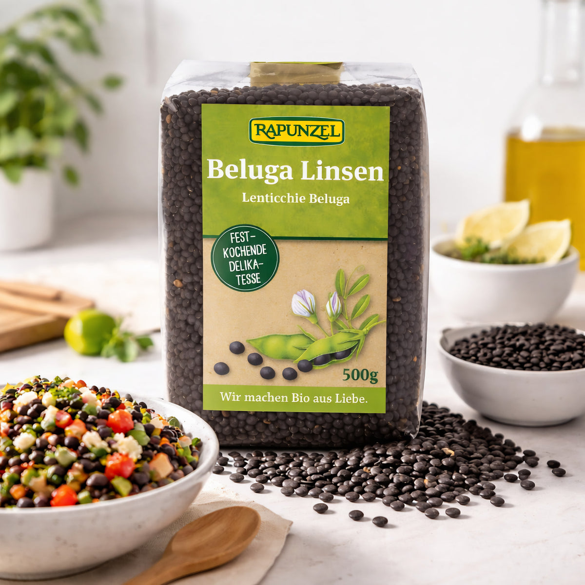 Rapunzel Belugalinsen (500g)-Bio - fit and life shop