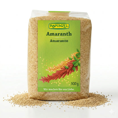 Bio Amaranth Samen von Rapunzel, für das Kochen geeignet, ab 500g, nährstoffreiche und vielseitige getrocknete Samen.