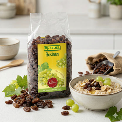 Bio Rosinen von Rapunzel, türkische Frühstücks-Edition, ab 500g, getrocknete fruchtige Trauben in hochwertiger Verpackung