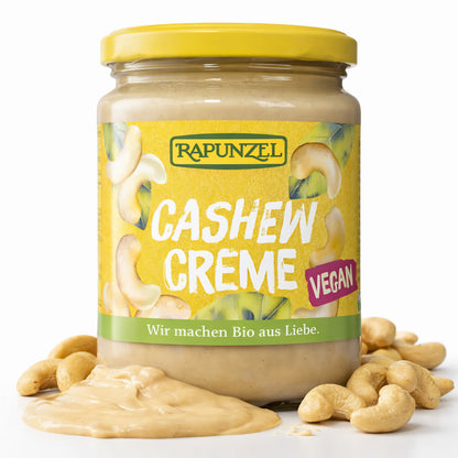 Bio Cashew Creme von Rapunzel, cremige Nusscreme zum Kochen und Backen, in 250g Verpackung, natürliche Bio-Qualität