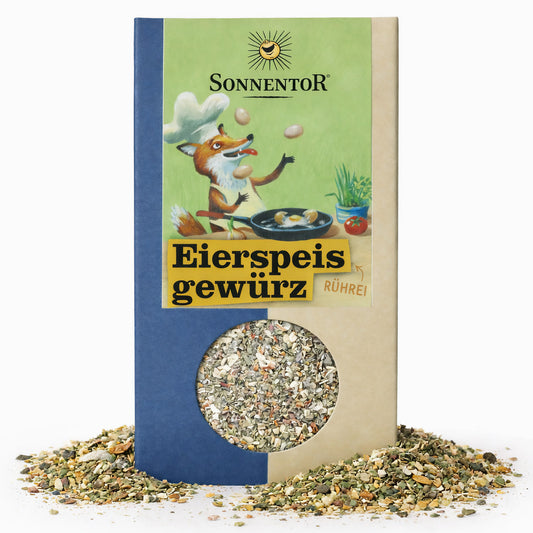 Bio Eierspeisgewürz von Sonnentor, natürliches Gewürz für die Zubereitung von Eierspeisen, in einer 70g Packung.