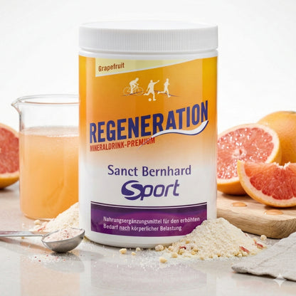 Sanct Bernhard SPORT Mineraldrink mit Grapefruit-Geschmack, Vitamin- und Mineralstoffversorgung, 750g Packung, Aktiv3 Marke