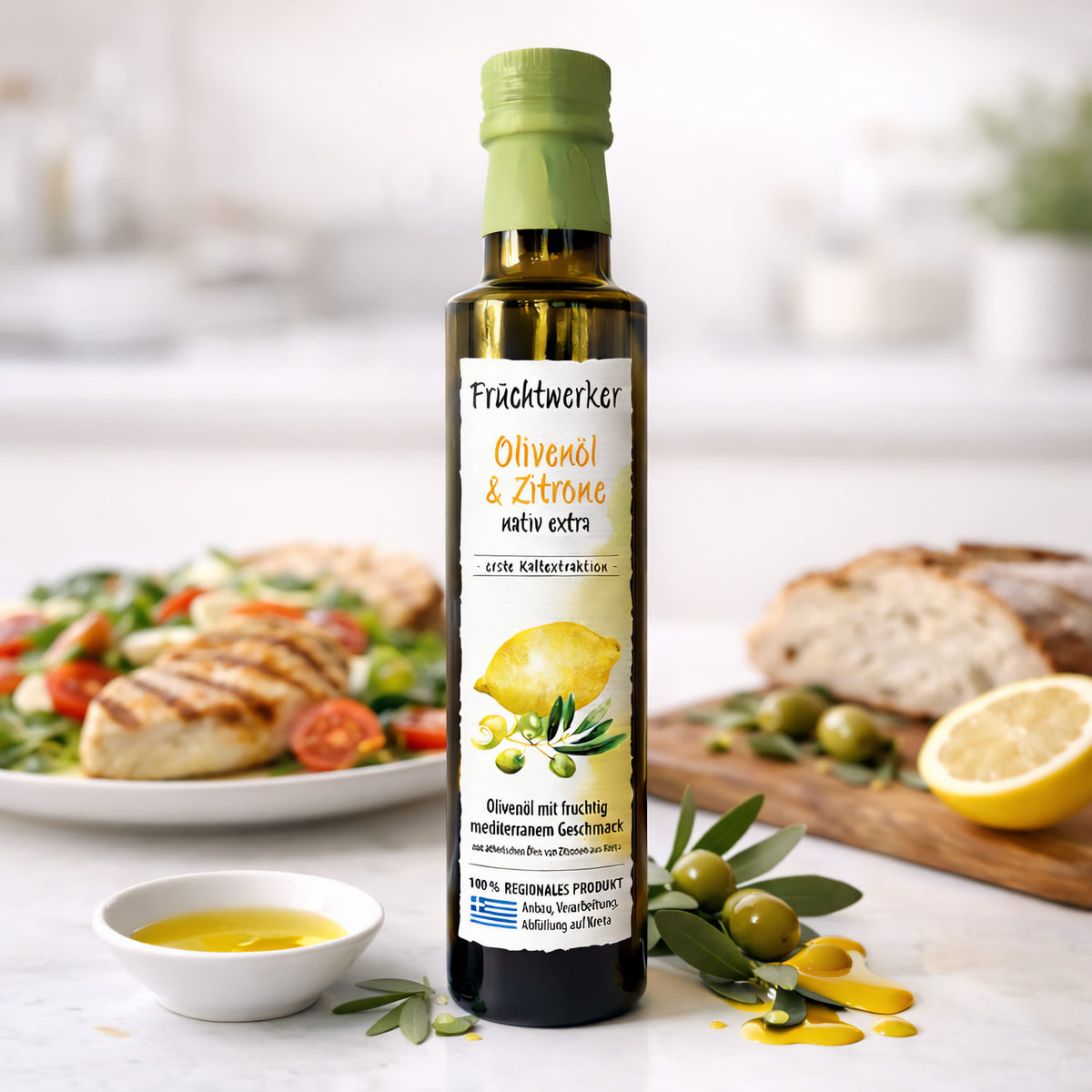 Fruchtwerker Olivenöl + Zitrone 250ml und Olivenöl + Orange 250ml Set — Abbildung 2